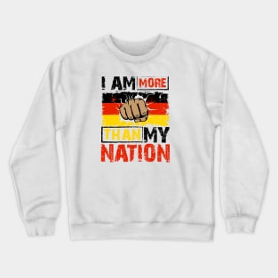 Anti Patriotism Design Germany Crewneck Sweatshirt